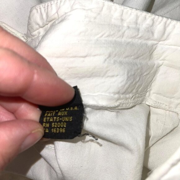 Liz Sport Trousers Womens Size 14 Vintage High Waist Relaxed Leg Zip Front White - Picture 6 of 12